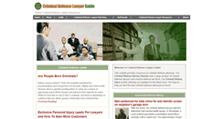Desktop Screenshot of lawyer4criminaldefense.com