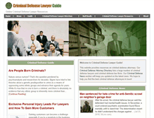 Tablet Screenshot of lawyer4criminaldefense.com